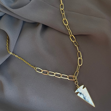 Valiant Necklace in Gold/Dendrite Opal