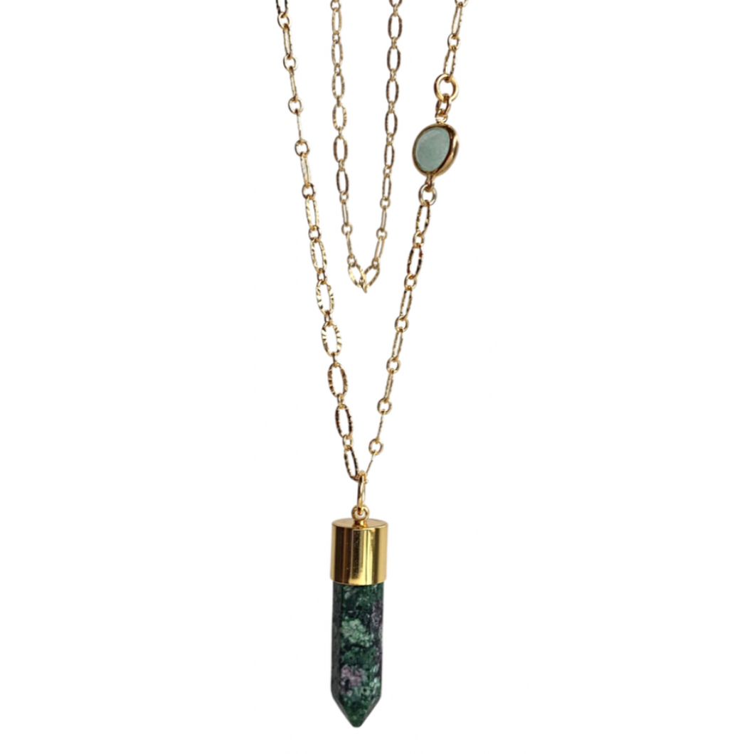 Regal Necklace in Gold/Jasper